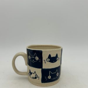 Checker Cat Mug #2