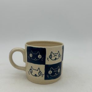 Checker Cat Mug #1