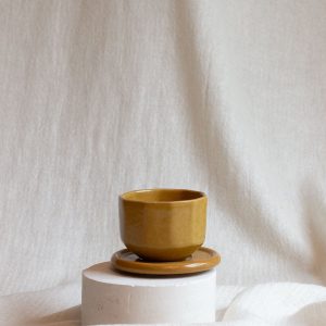 Ochre Latte Cup & Saucer - Limited Edition