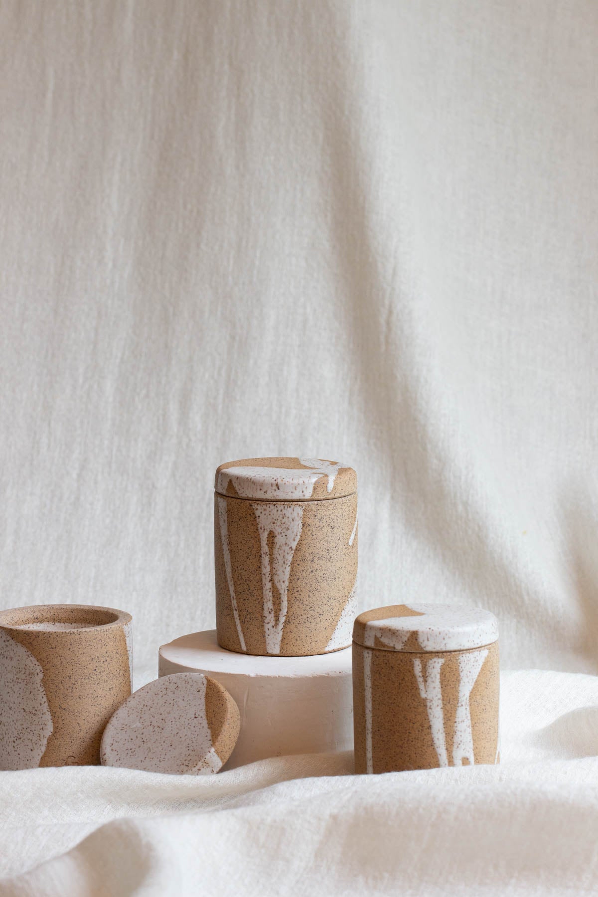 Lunaria Drip Candle Jar- White Pine - Image 2